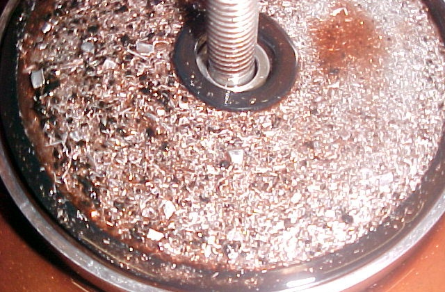 Metal removed from trans cooler.  WOW!!!